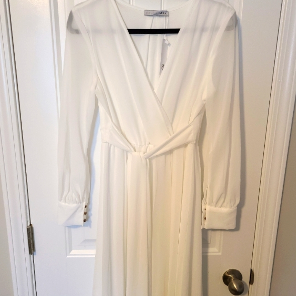 Baltic Born | Small | White | Wrap Dress